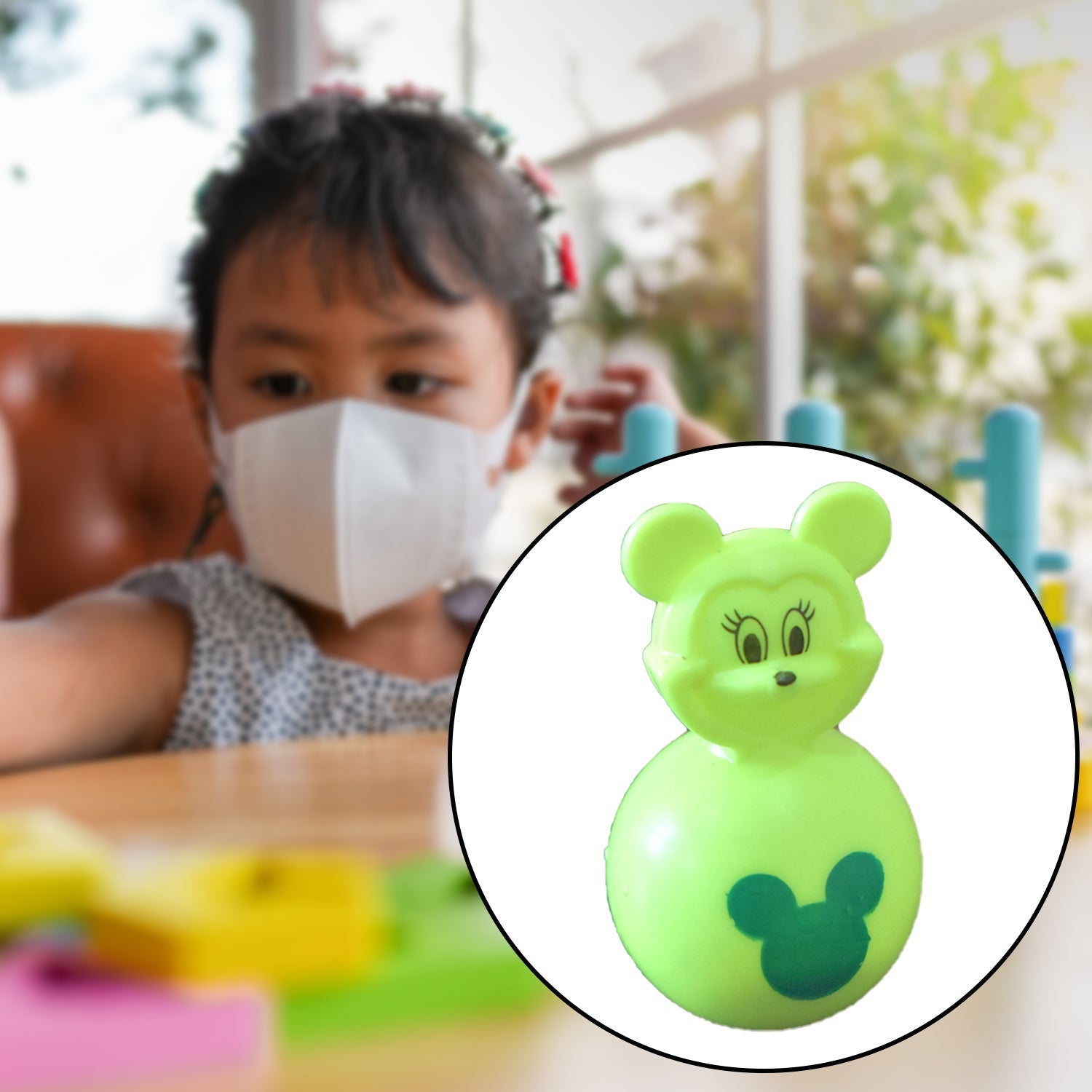 Balancing Mickey Mouse toys Balancing Mickey Mouse toys